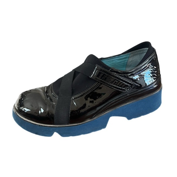 Thierry Rabotin Shoes - Thierry Rabotin Made in Italy Lena Black Patent Leather with Velcro Strap Size 6